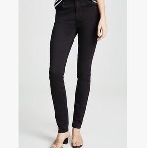 7 For All Mankind Women's Gwenevere Ankle Skinny Mid Rise Jean in Luxe Black